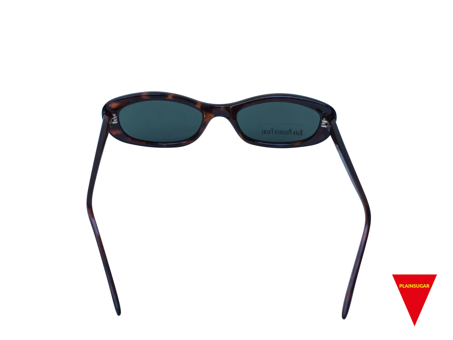 80's Cat Eye Sunglasses, Small Tortoise Frame with Dark Glass Lenses, Original Unworn Vintage