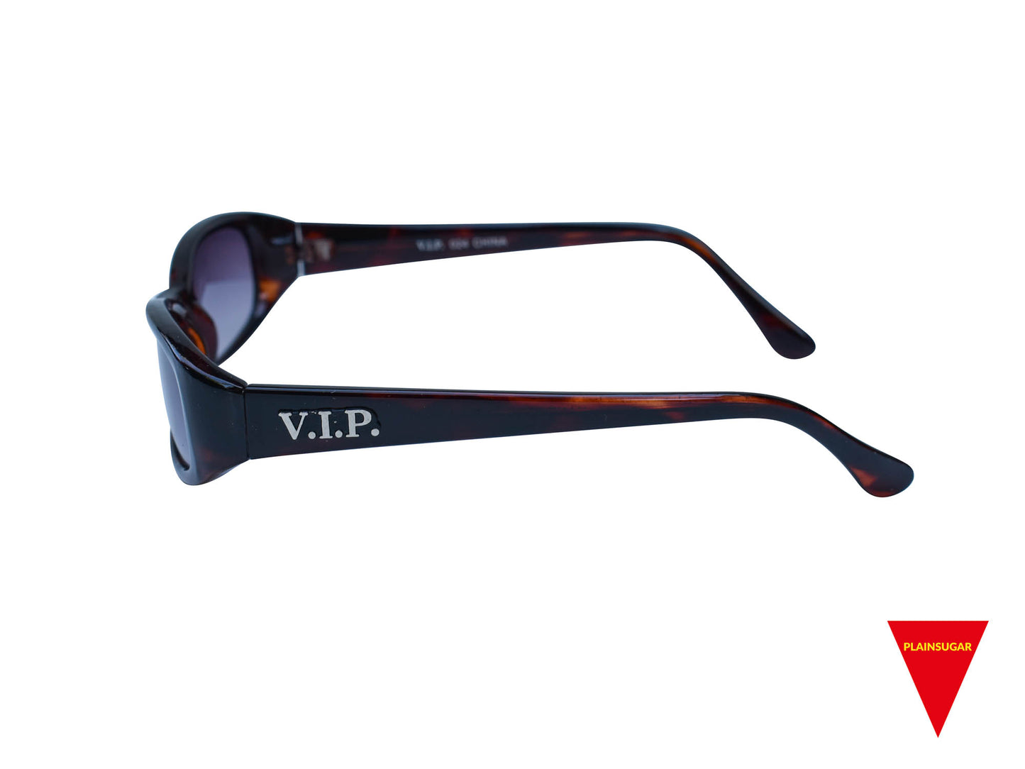 90's Cat Eye Sunglasses, Tortoise Thin Style Thick Plastic Frame, Optical Quality Metal Reinforced Glasses, Original Unworn Vintage