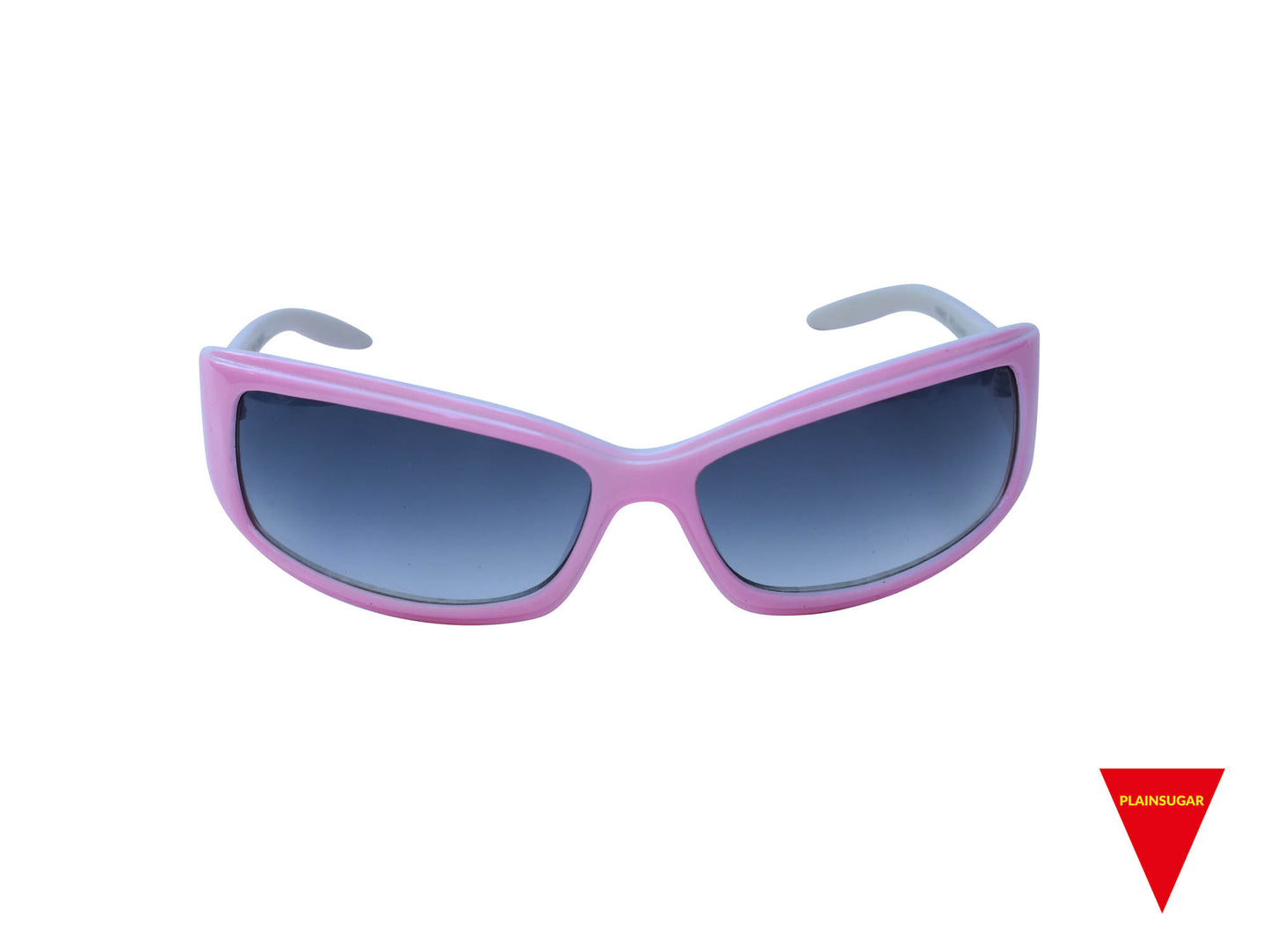 90's Wraparound Sunglasses, Pink Frame with Dark Lenses, Original Unworn Vintage