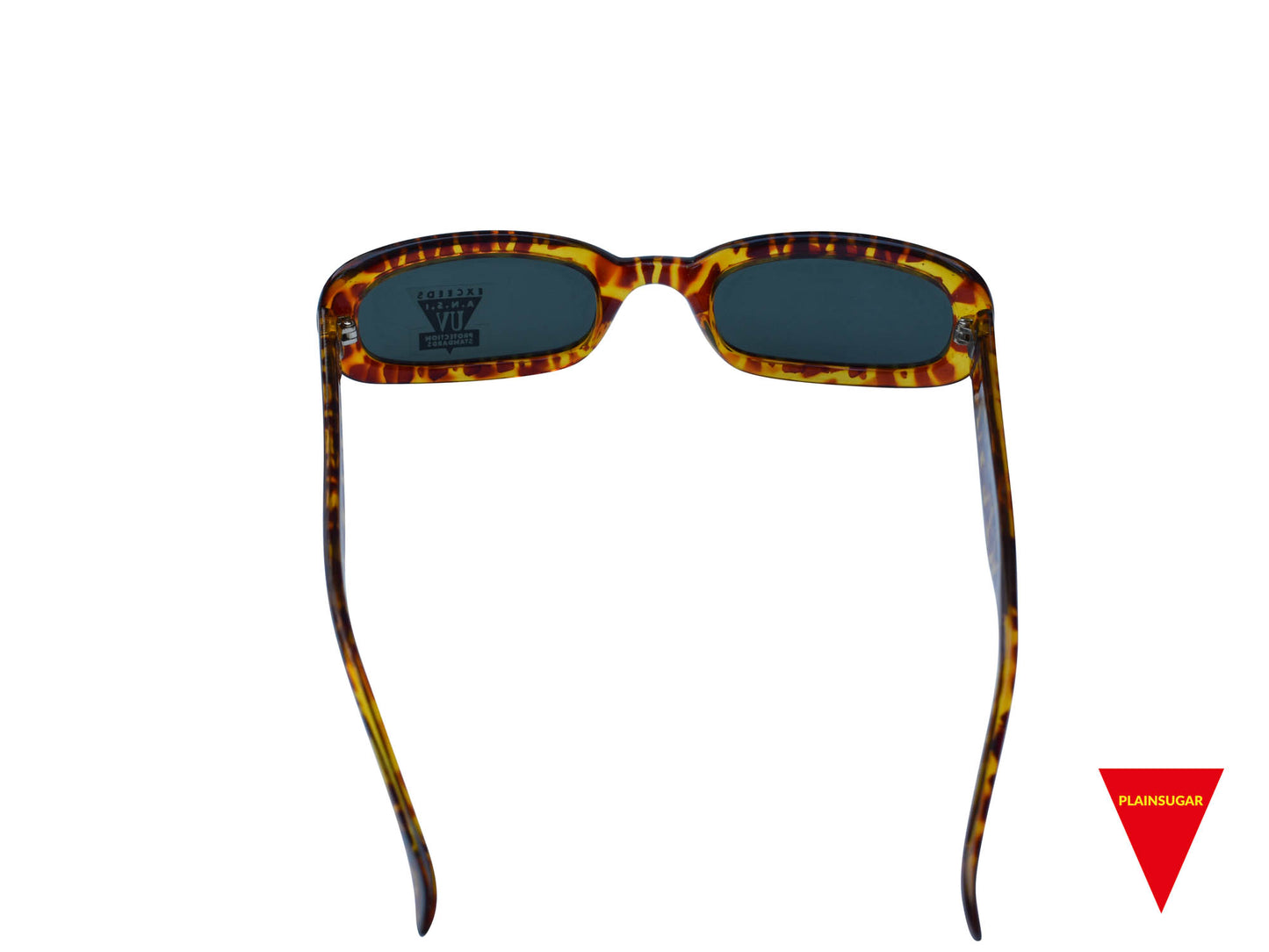 90's Oval Sunglasses, Small Tortoise Frame with Dark Lenses, Original Unworn Vintage