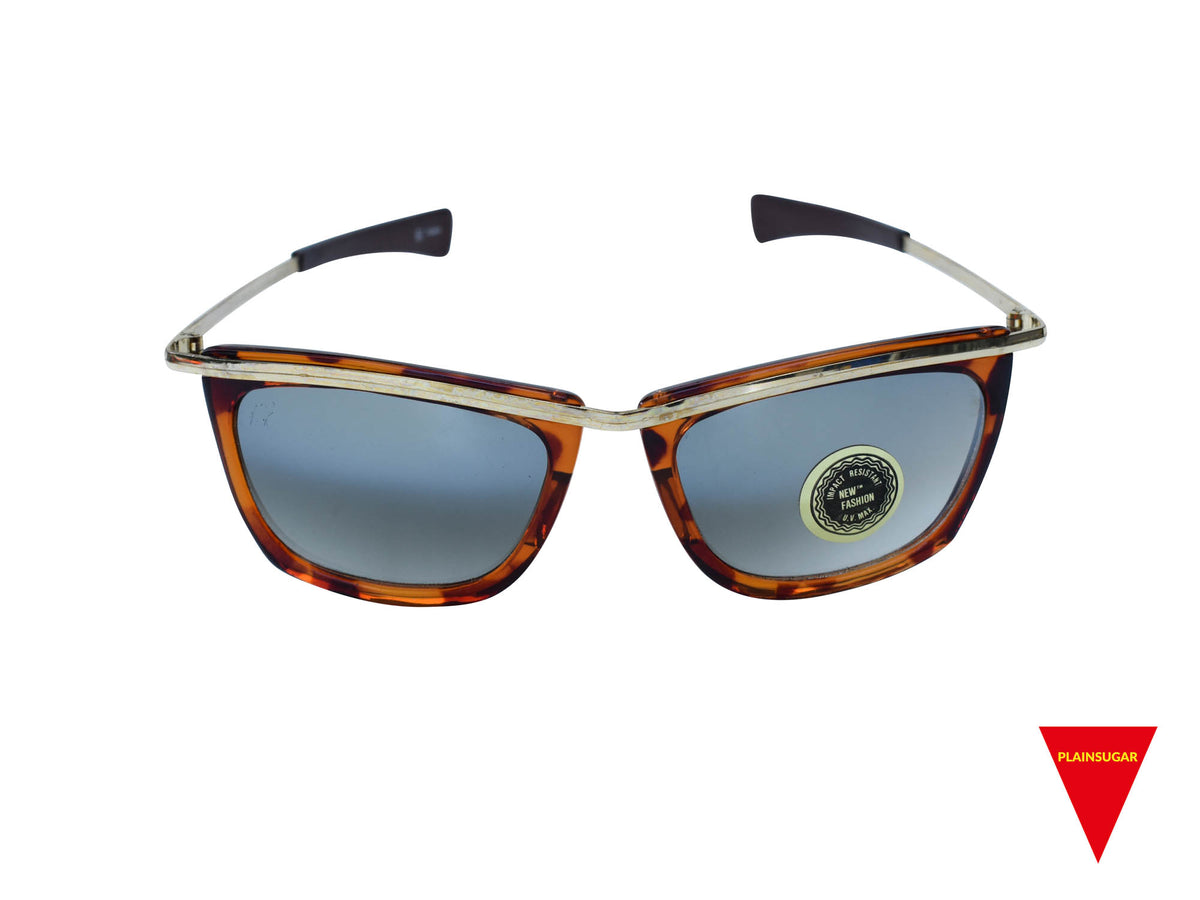 Simon Chang for Renaissance 1980’s Vintage Tortoise Sunglasses VINTAGE AVIATOR MEDIUM TORTOISE PAUL NEWMAN SUNGLASSES  main image 3